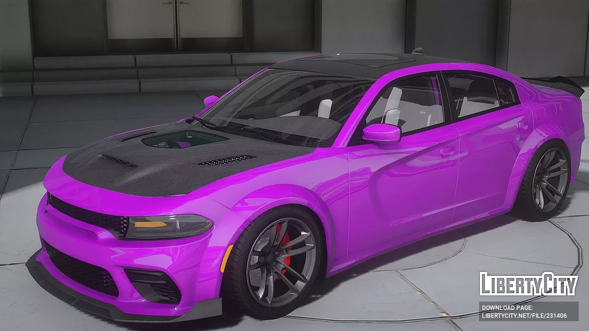 Dodge Charger SRT Hellcat Len Purple Torch для GTA 5